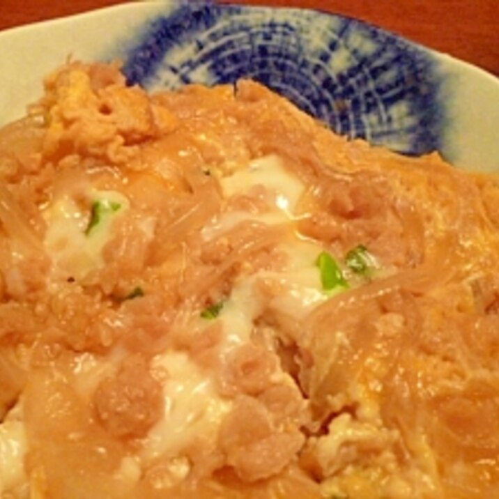 大豆ミートで生姜入り親子(玉子)丼